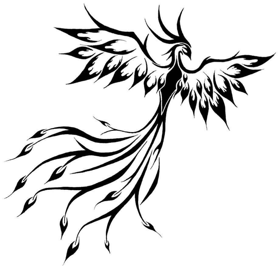 Final Fantasy Phoenix Lineart ClipArt Best