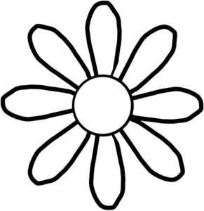 Clip Art Black Flower - ClipArt Best