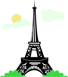 Paris Cartoon Eiffel Tower - ClipArt Best