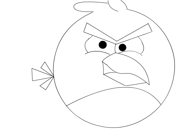 bad angry bird - Slimber.com: Drawing and Painting Online