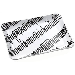 MUSIC GIFTS: Notes: Music Notes Small Tray, Music Theme, Party ...