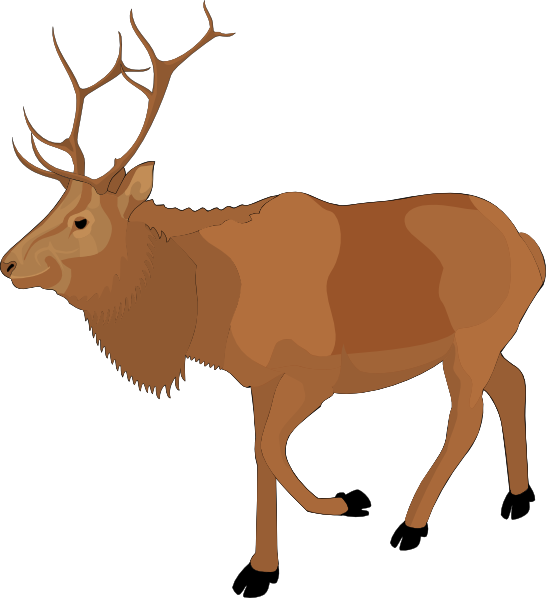 Reindeer 5 Clip Art - vector clip art online, royalty ...