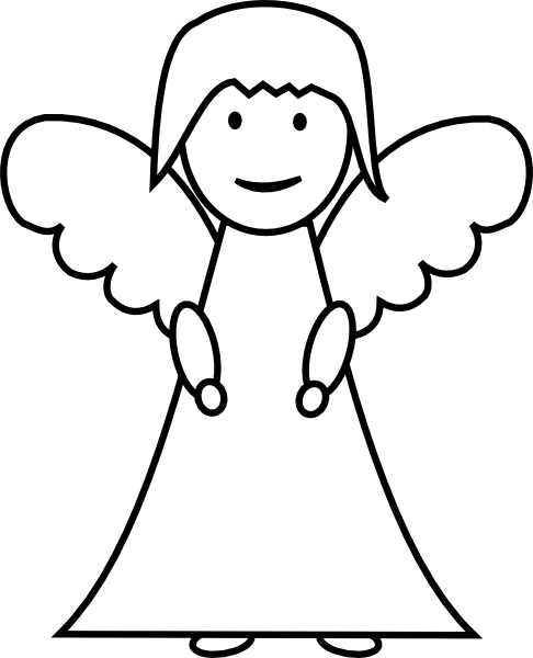 Outline Angel Wings