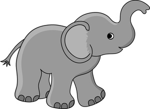 Cute Cartoon Elephant Drawings