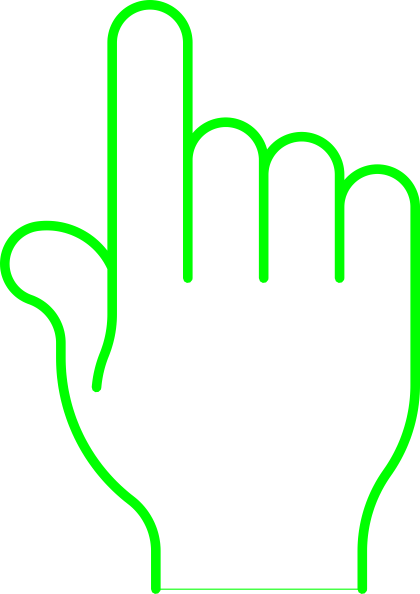 Free Green Cloud Finger Print Image