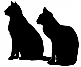 Sitting Cat Silhouette