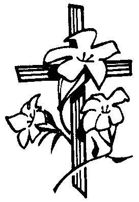 cross and lillies clip art - Free Clipart Images