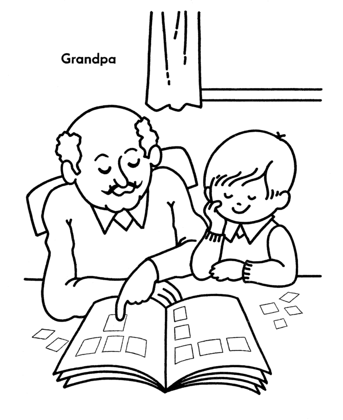 Grootouders kleurplaten | Grandparents, Coloring Pages a…