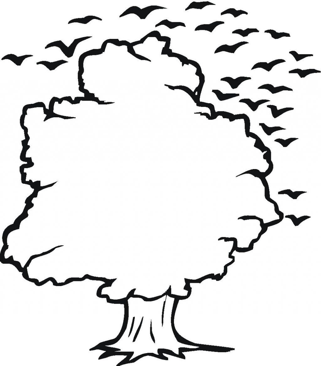 Tree Coloring Page Town