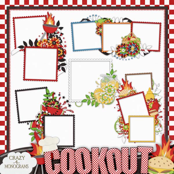 CRAZY-4-MONOGRAMS: Cookout!