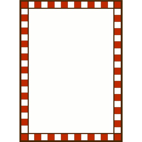 Red Checkered Border
