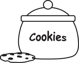 Cookie Jar Clipart Outline - Free Clipart Images