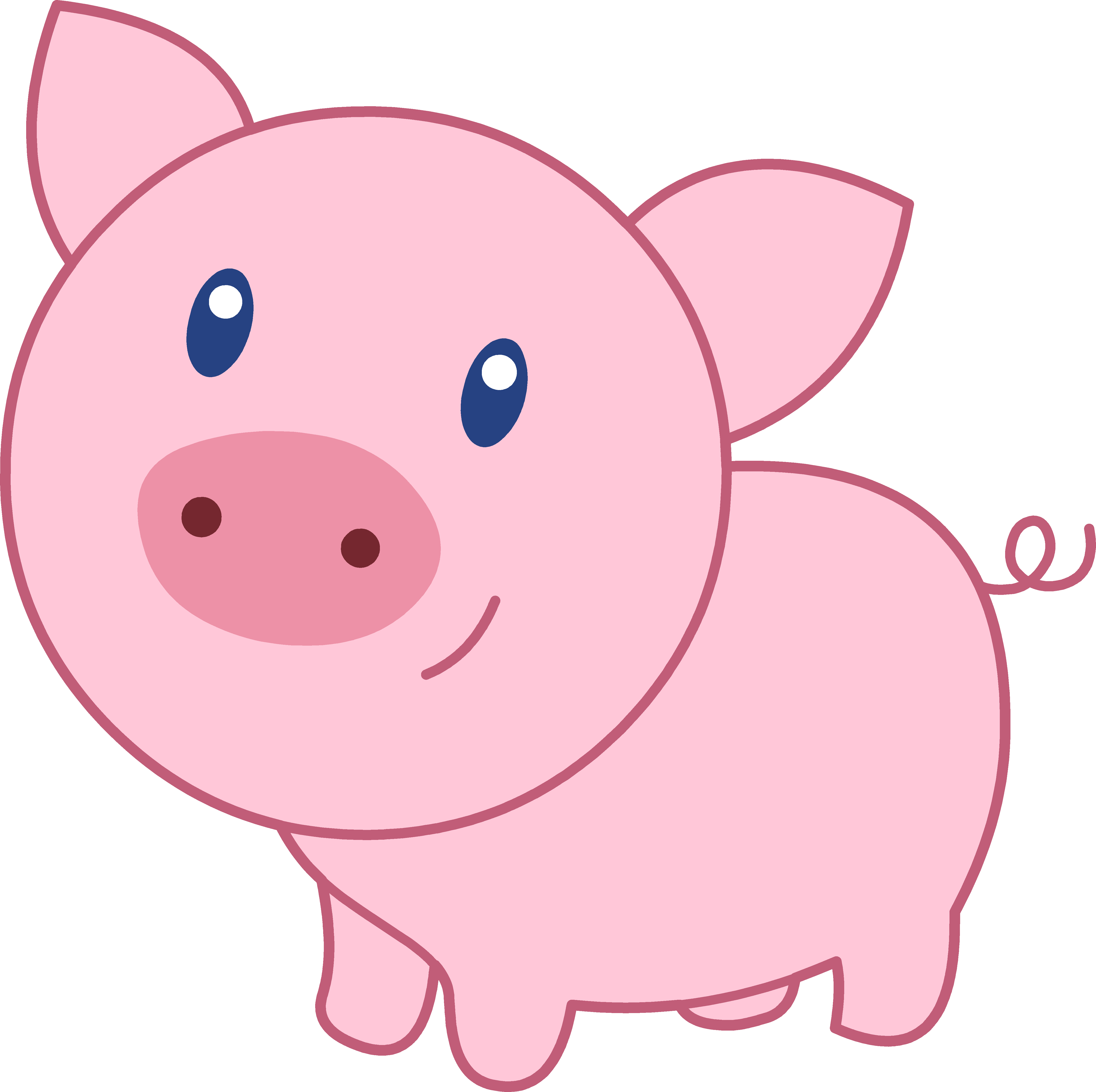 Pink Pig Clip Art