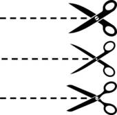 Pix For > Clip Art Scissors Dotted Line