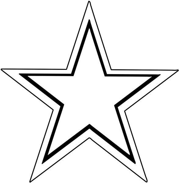 Star Clip Art Outline - Free Clipart Images