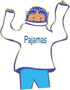 Get Pajamas On Clip Art - vector clip art online ...