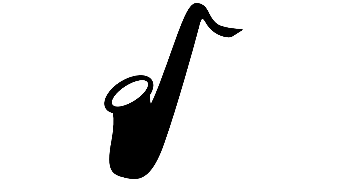 Saxophone silhouette - Free music icons