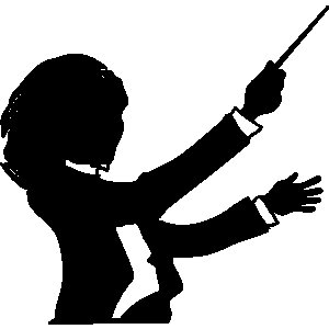 Band director clipart