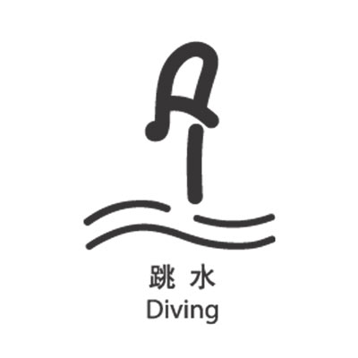 Diving Pictogram: Beijing 2008 Diving, Olympic Games Pictograms