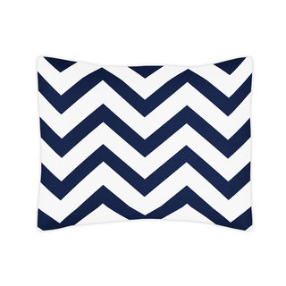 Sweet Jojo Designs Navy Blue/ White Chevron 5-piece Toddler ...