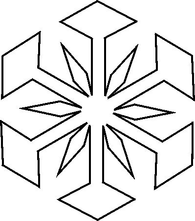 Snowflake Stencil | Snowflake ...