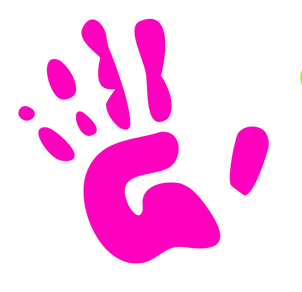 Pink Handprints - ClipArt Best