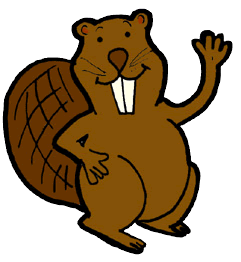 Cute beaver clipart