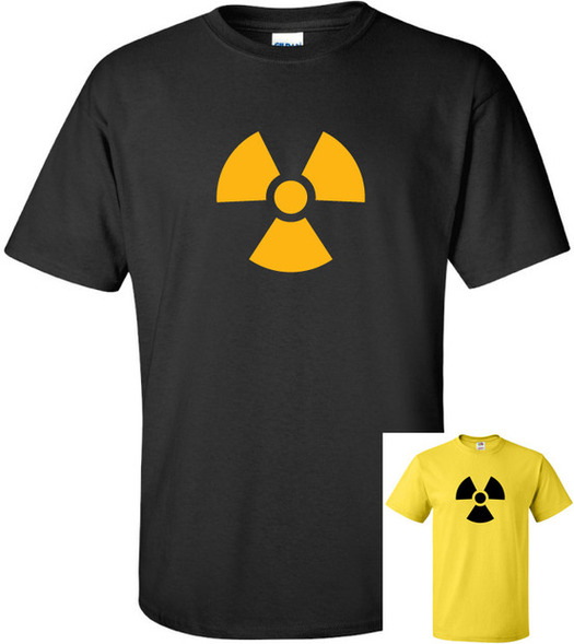 Radioactive Hazard Symbol Trefoil Logo T Shirt <script Type="text ...