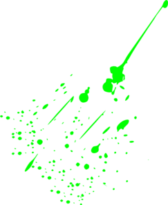 Green paint splatter clipart