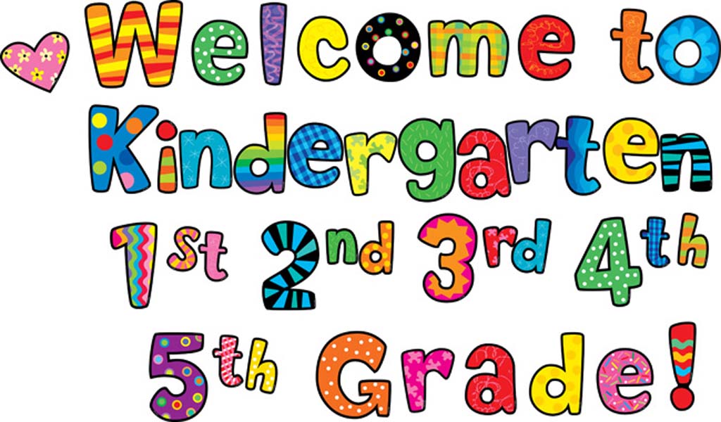 Welcome to kindergarten clipart