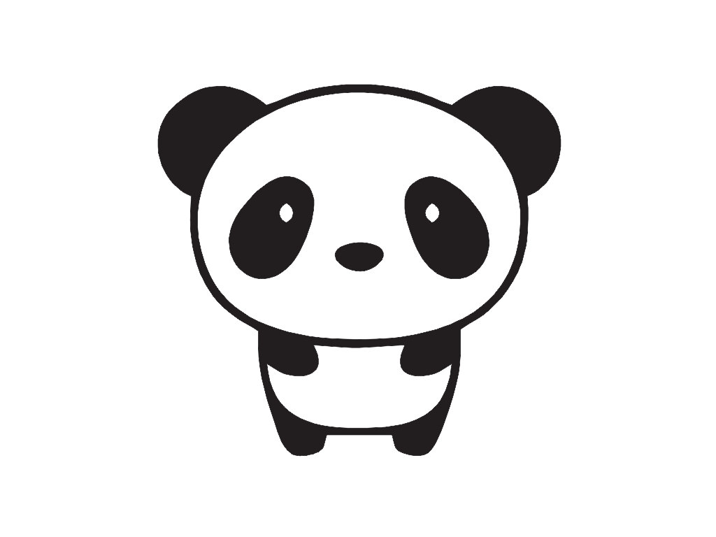 Panda baby clipart