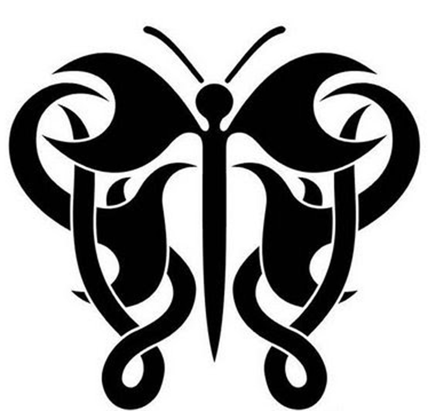 VARIATION OF TATTO: Tribal Butterfly