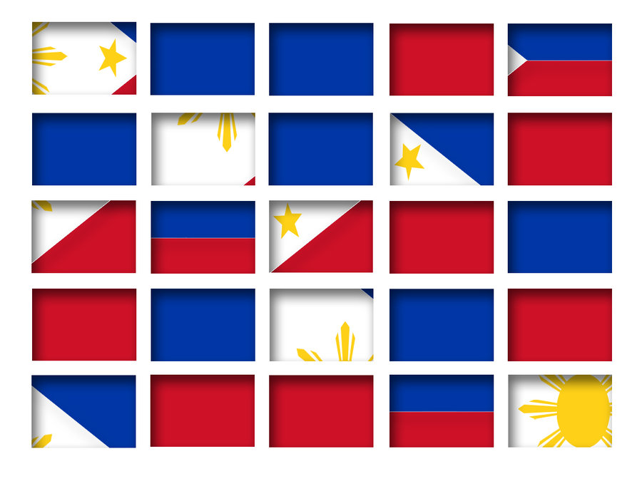 Jumbled Philippine Flag