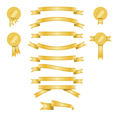 Golden Banner and Award Ribbon Pack, Clip Arts - Clipart.me