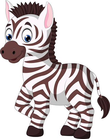 Cartoon Of A Zebra Stripe Clip Art, Vector Images & Illustrations ...