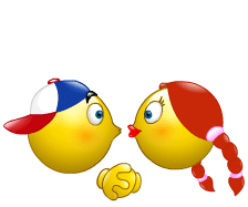 Smiley Faces Kissing Animated - ClipArt Best