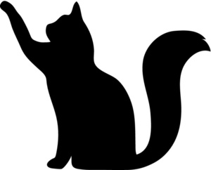 Free clipart cat outline