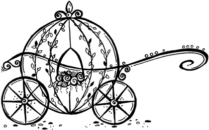 Princess carriage clipart free