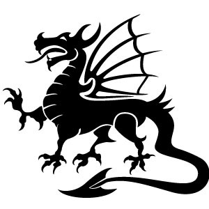 Free Vector Art & Graphics :: Dragon Black Vector Image