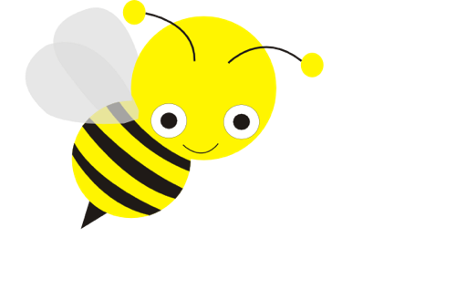 Free cute bee clipart