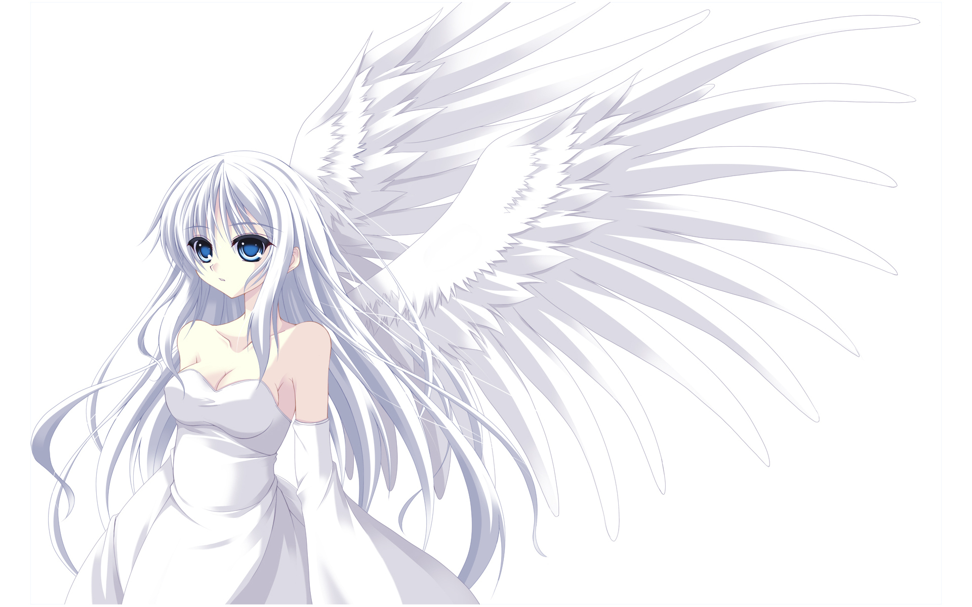 Silver haired angel Computer Wallpapers, Desktop Backgrounds ...