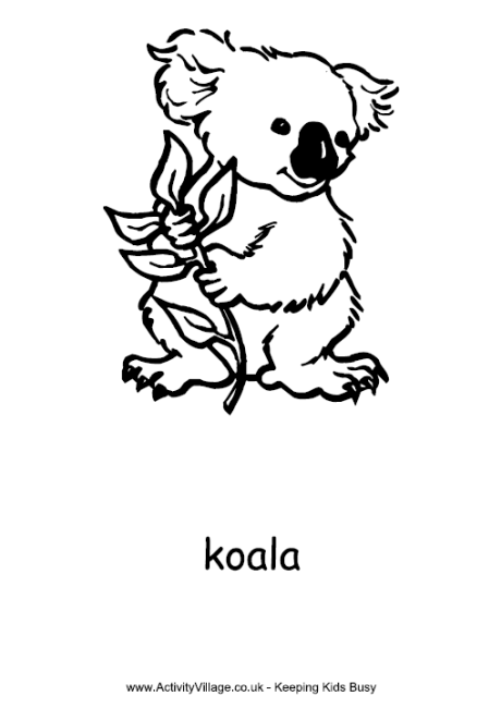 Koala Colouring Page 2
