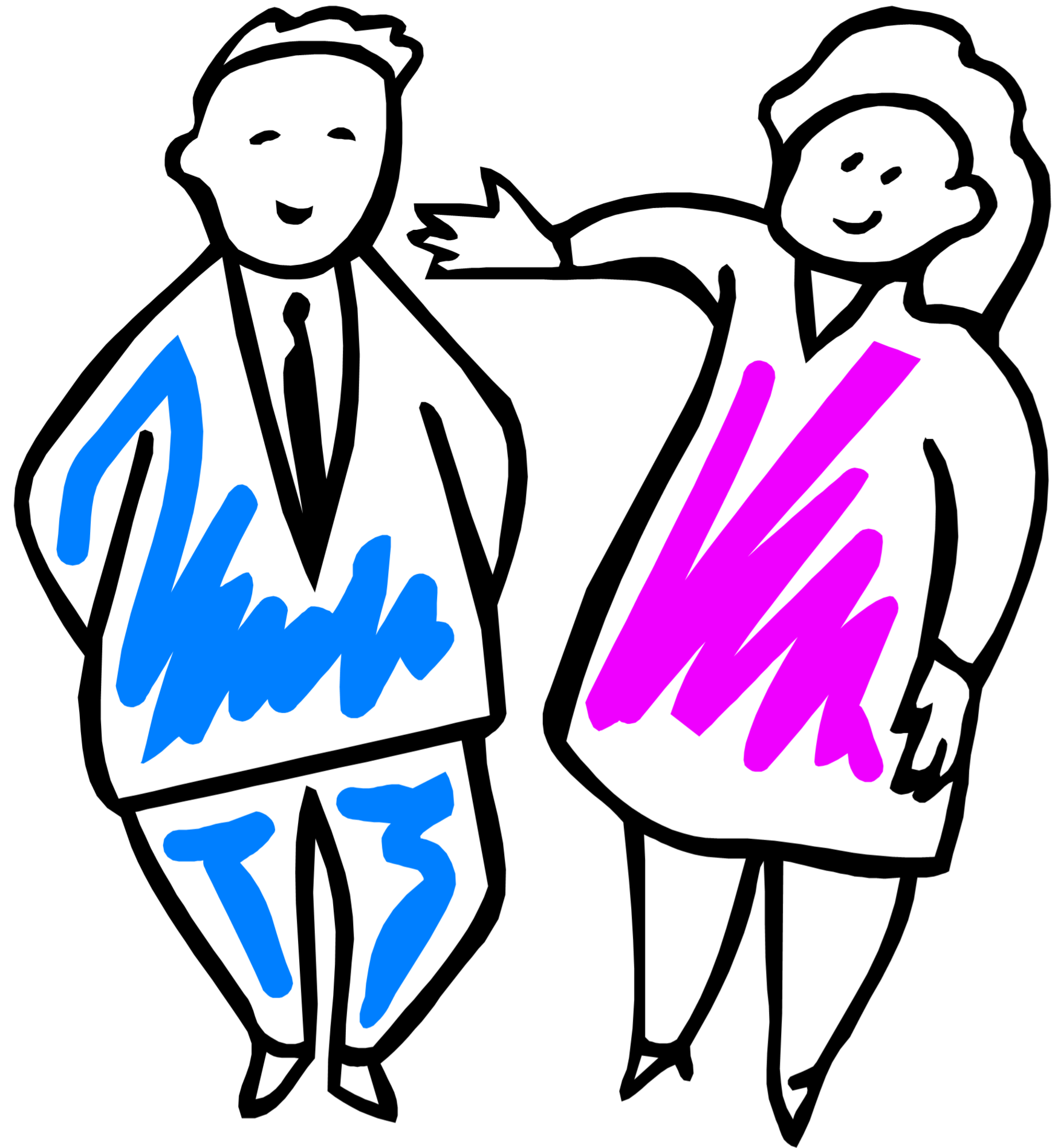 Male Female Clipart - Free to use Clip Art Resource