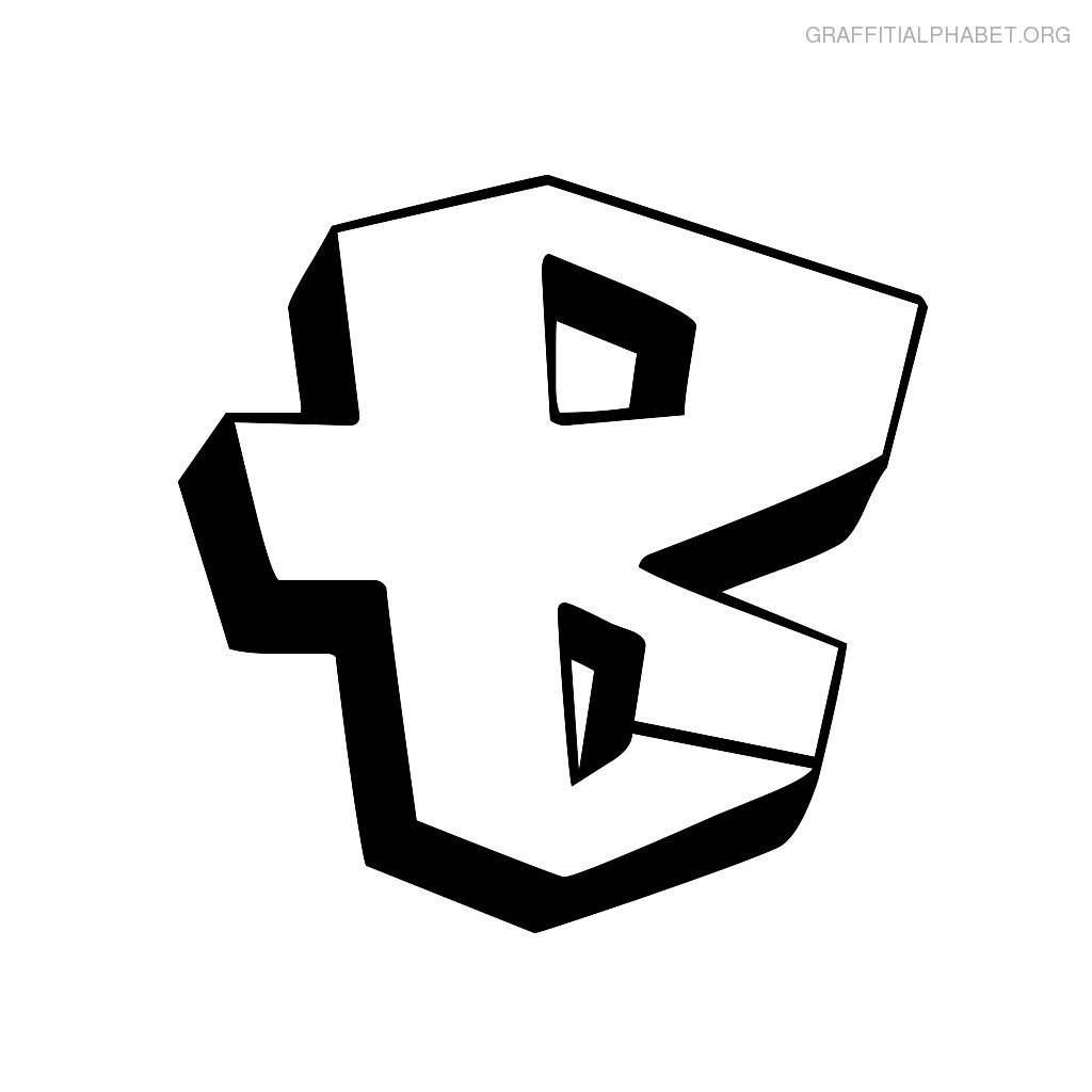 The Letter B In Graffiti Graffiti Letters B Graffiti Drawing ...