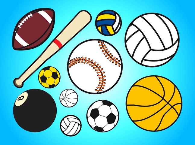 Sport Balls Free Vector - Elements Vectors | DeluxeVectors.com