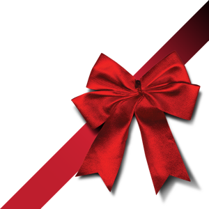 Red christmas ribbon clip art