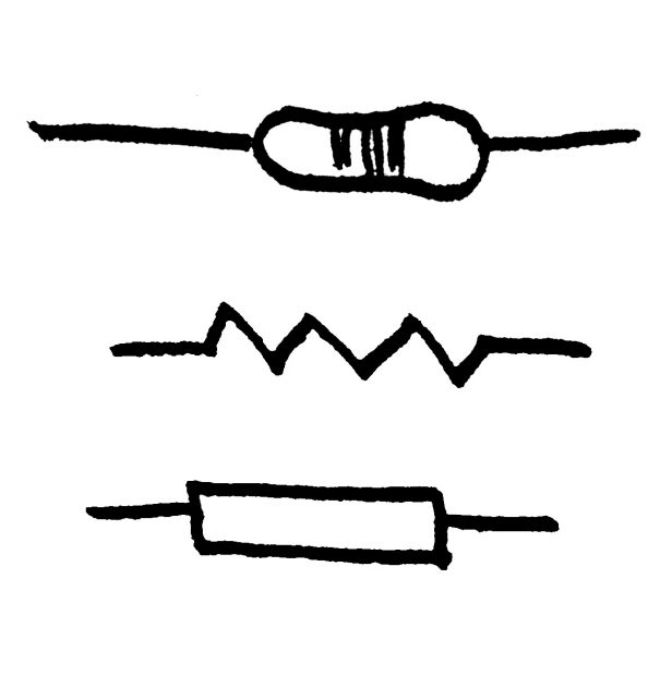 Component. symbol for a resistor: Photo Symbol For Fixed Resistor ...