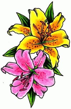 Nice, Colors and Stargazer lily tattoos