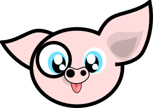 Free Pig Clip Art that Really Flies