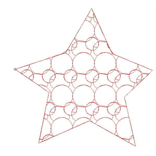 Star Outline Embroidery Design